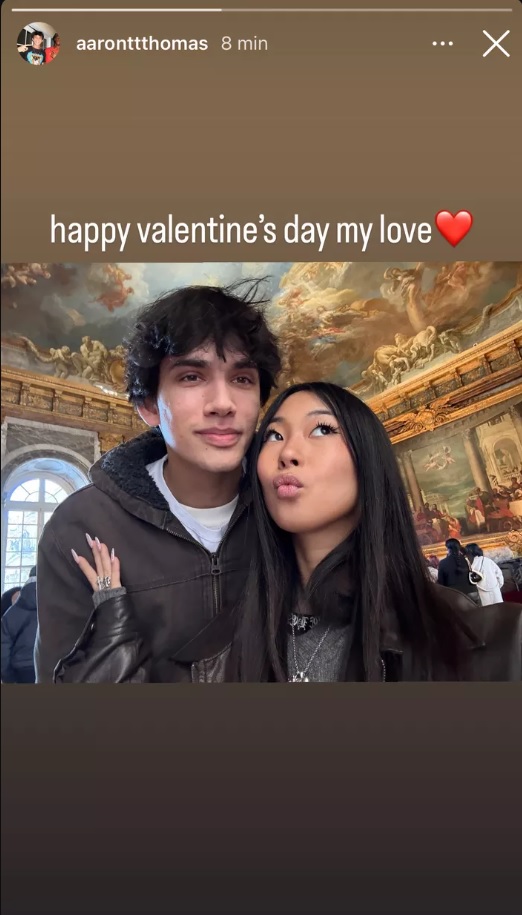 Jade Hallyday : ce message d’amour d'Aaron Thomas qui fait fondre la toile