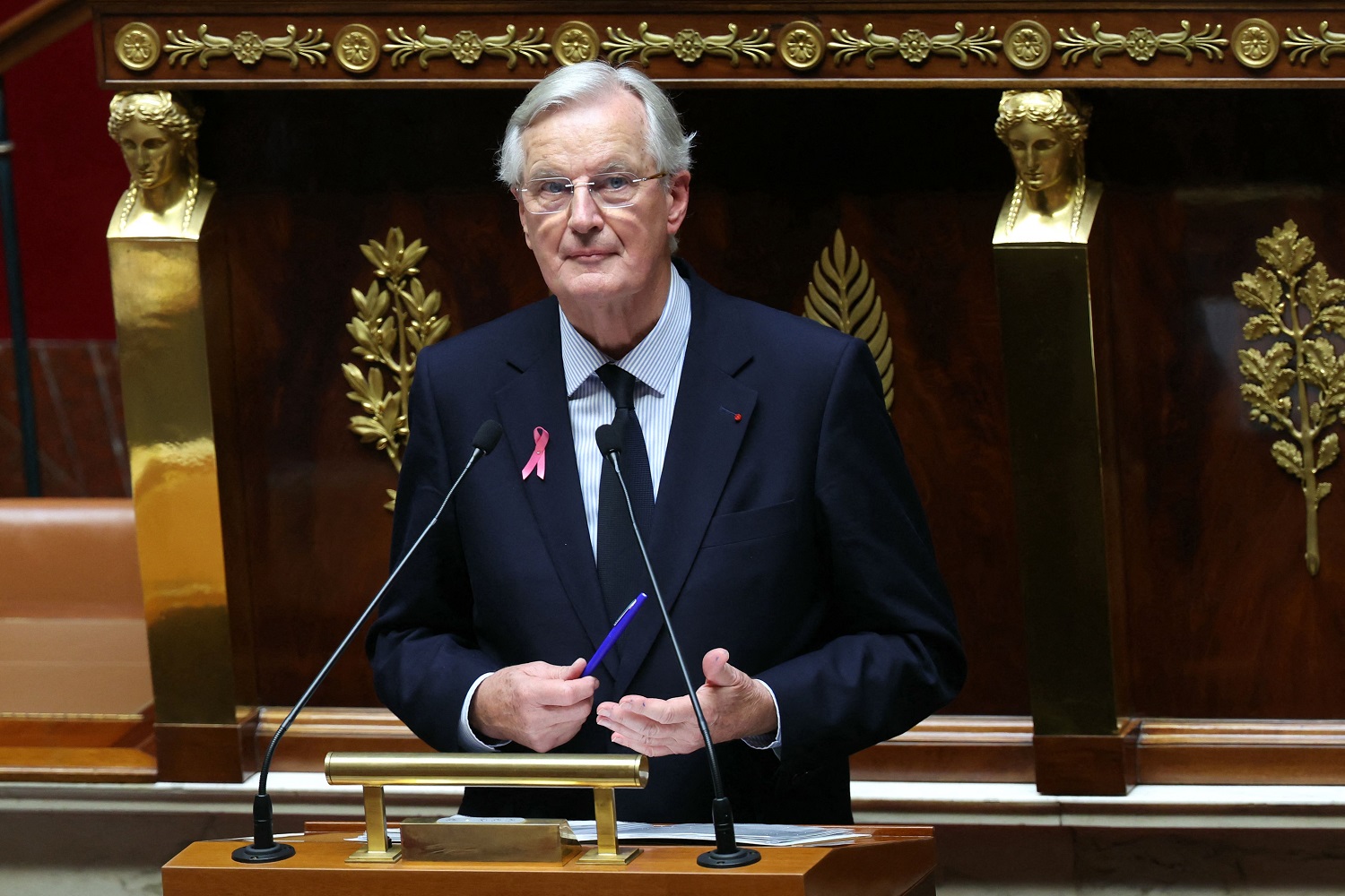 Les Fran&ccedil;ais m&eacute;ritent mieux qu'un duel RN&ndash;LFI&nbsp;: Michel Barnier rejette ce duel au second tour et r&eacute;clame une autre voie