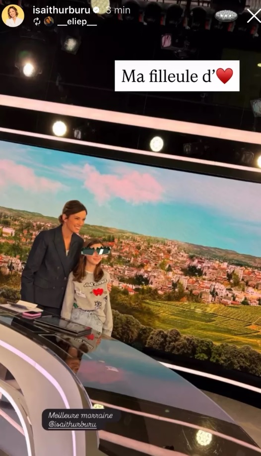 Isabelle Ithurburu invite sa filleule sur le plateau de TF1&nbsp;: une parenth&egrave;se tendre au c&oelig;ur du 13H