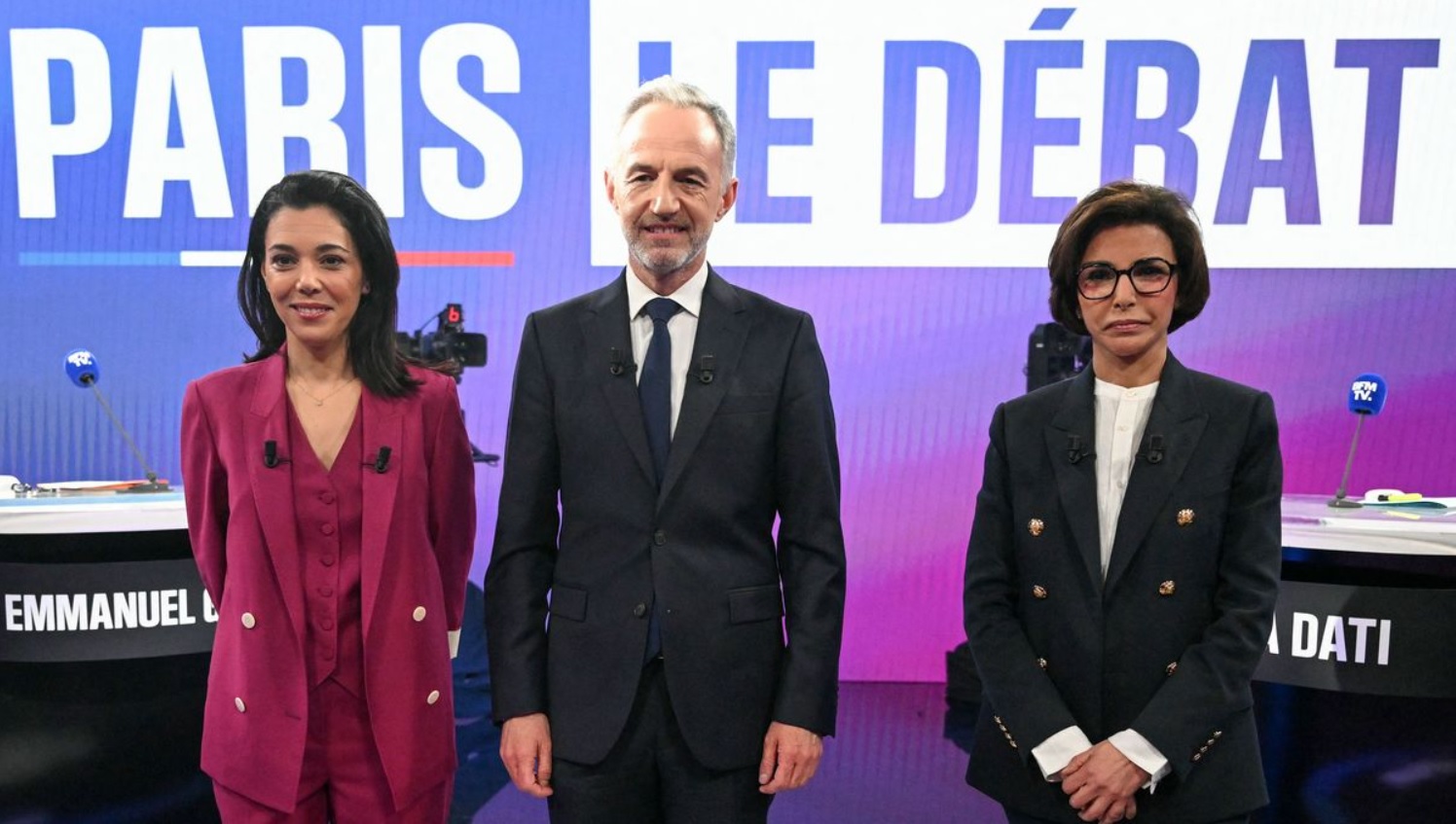 Scandale du p&eacute;riscolaire&nbsp;: ce face-&agrave;-face tr&egrave;s tendu entre les trois candidats qui a domin&eacute; le d&eacute;bat sur BFM-TV