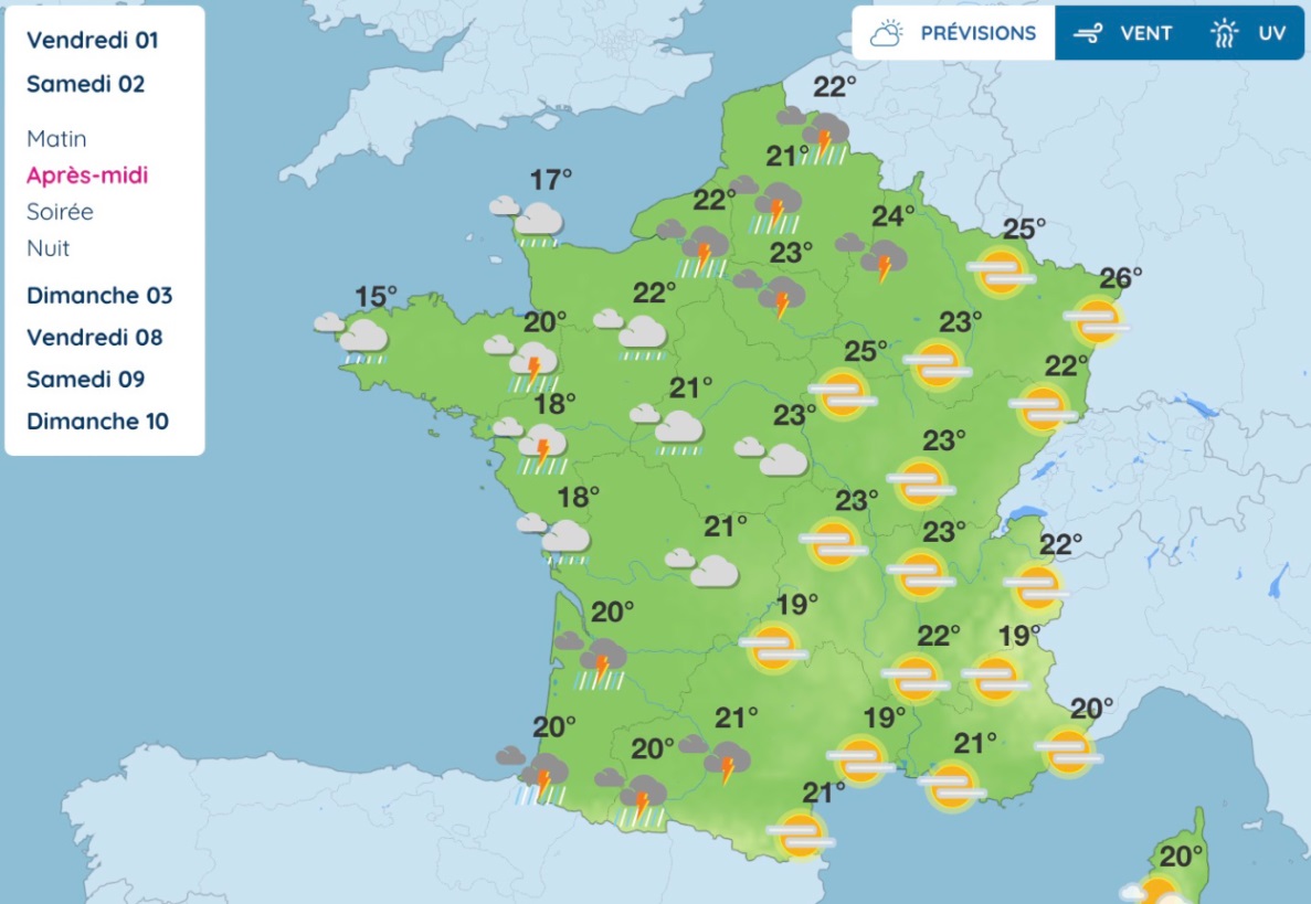 M&eacute;t&eacute;o du week-end du 1er mai&nbsp;: ce changement qui risque de bousculer vos plans