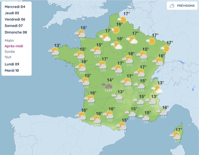 Apr&egrave;s plusieurs jours de soleil, la m&eacute;t&eacute;o bascule&nbsp;: la pluie arrive sur presque toute la France