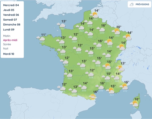 Apr&egrave;s plusieurs jours de soleil, la m&eacute;t&eacute;o bascule&nbsp;: la pluie arrive sur presque toute la France