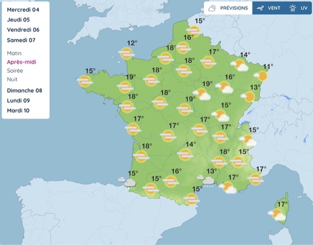 Apr&egrave;s plusieurs jours de soleil, la m&eacute;t&eacute;o bascule&nbsp;: la pluie arrive sur presque toute la France
