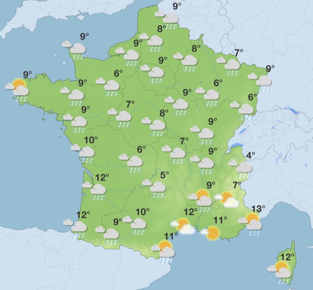 Météo semaine prochaine : chute des température et retour de la pluie, prévisions jour par jour du 23 au 29 mars en France